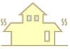 下屋の大きい建物